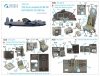 Quinta Studio QD32150 Avro Lancaster B. Mk.I/III 3D-Printed & coloured Interior on decal paper (Border Model) 1/32